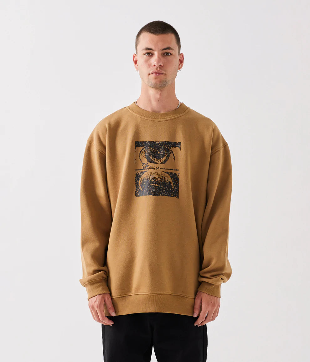 men's slim fit sweatshirts-Crux Eye Crew