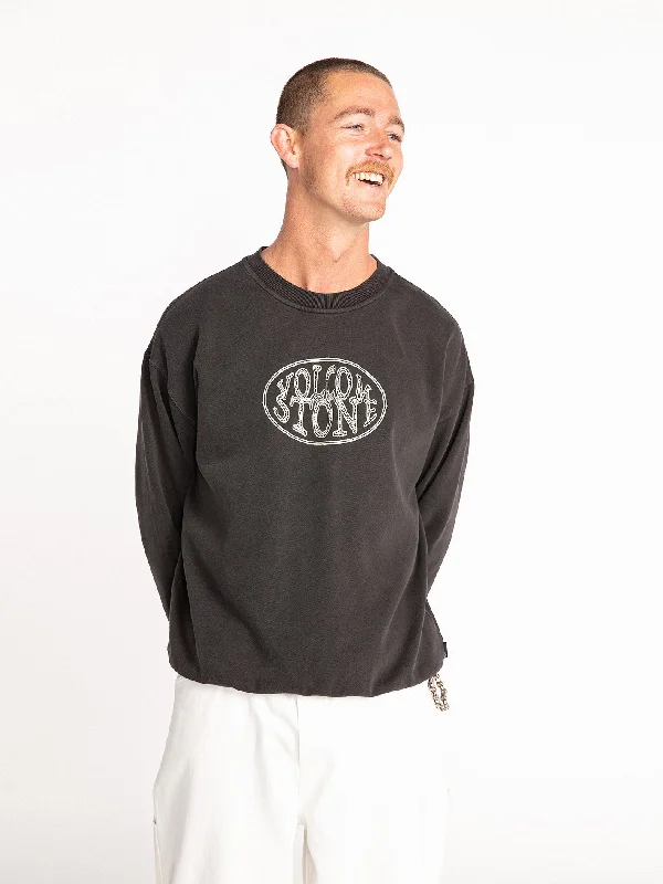 men's quick-dry sweatshirts-Lifer Crew Sweatshirt - Storm Cloud