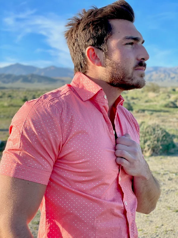 men's streetwear shirts-peach fox SS