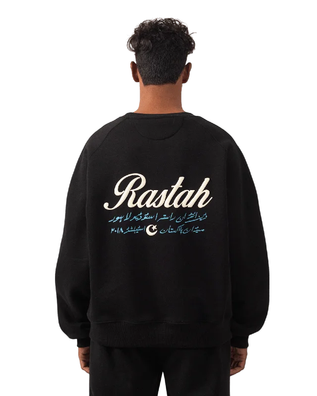 men's all-season sweatshirts-BLACK MADE IN PAK SWEATSHIRT (V4)