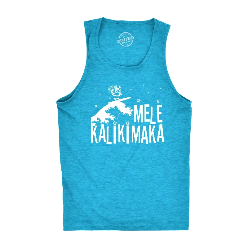 men's tank top for soccer-Mele Kalikimaka Men's Tank Top