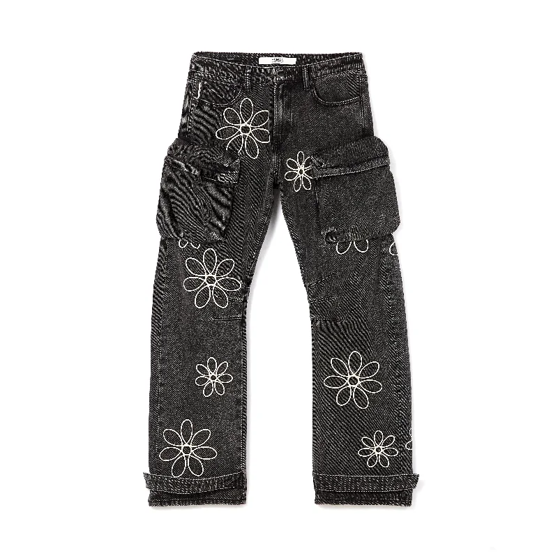 men's lounge pants-EVOLVE BAGGY FIT JEANS IN VINTAGE GREY