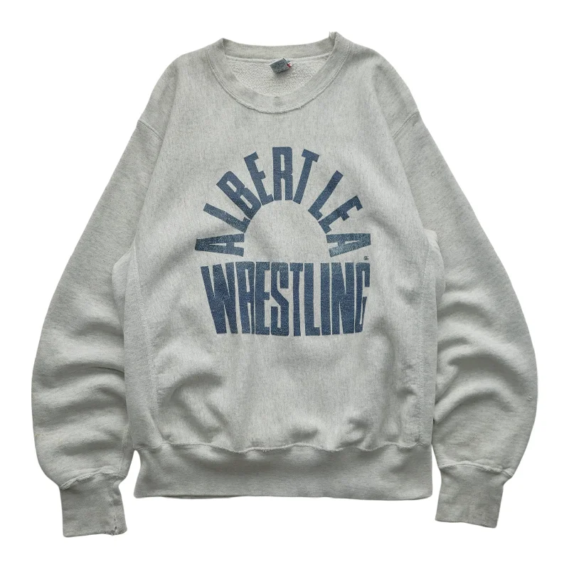 men's athletic sweatshirts-(M) 90s Albeatlea Wrestling