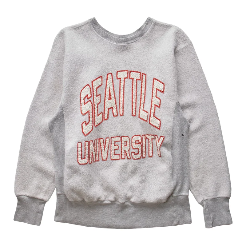 men's gym sweatshirts-(S) 90s Seattle University