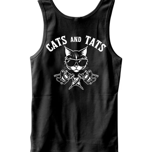 men's tank top for men casual-Cats and Tats Men's Tank Top