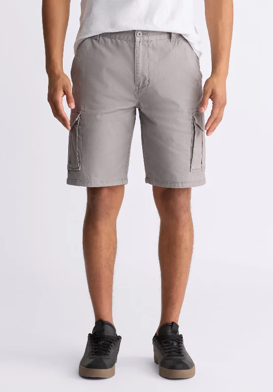 men's trendy shorts-Hiero Men's Cargo Shorts, Ardent grey - BM24503