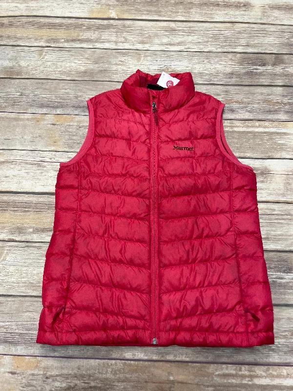 men's golf vests-Red Vest Puffer & Quilted Marmot, Size S