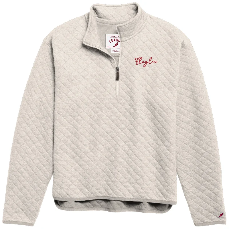 men's polyester sweatshirts-Ladies Flagler Highland Quarter Zip