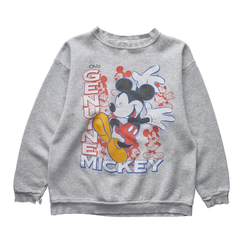 men's cotton sweatshirts-(S) 90s Genuine Mickey