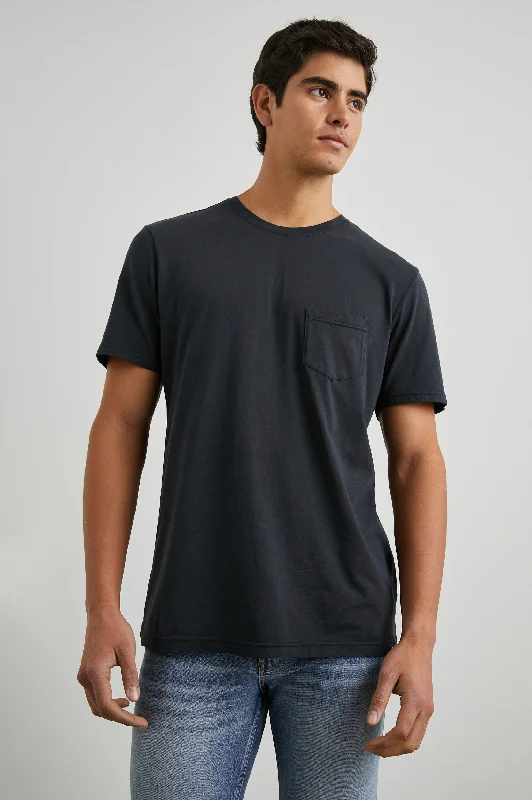 men's beach t-shirts-JOHNNY T-SHIRT - CARBON