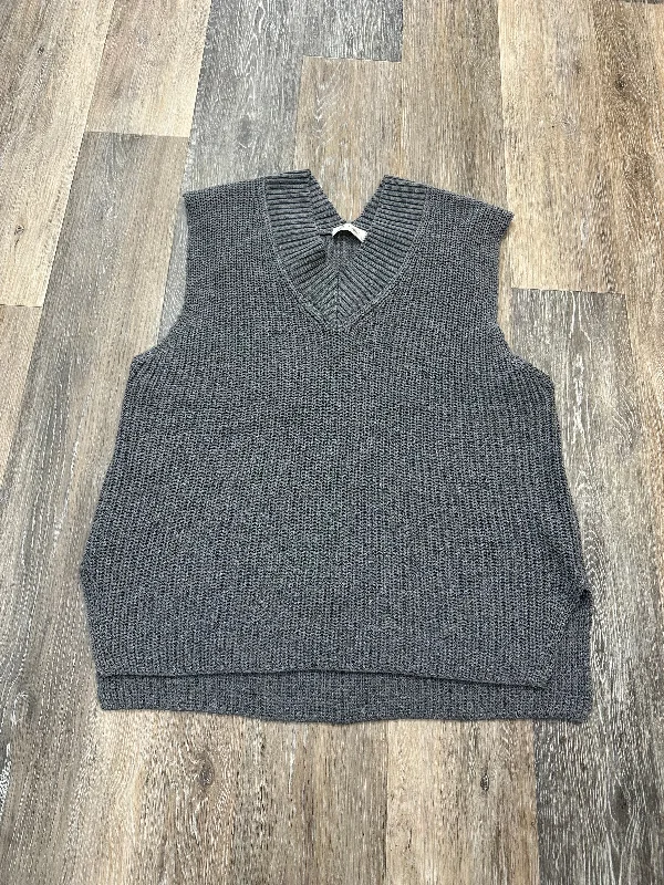 men's performance vests-Vest Sweater By Rd Style In Grey, Size: M