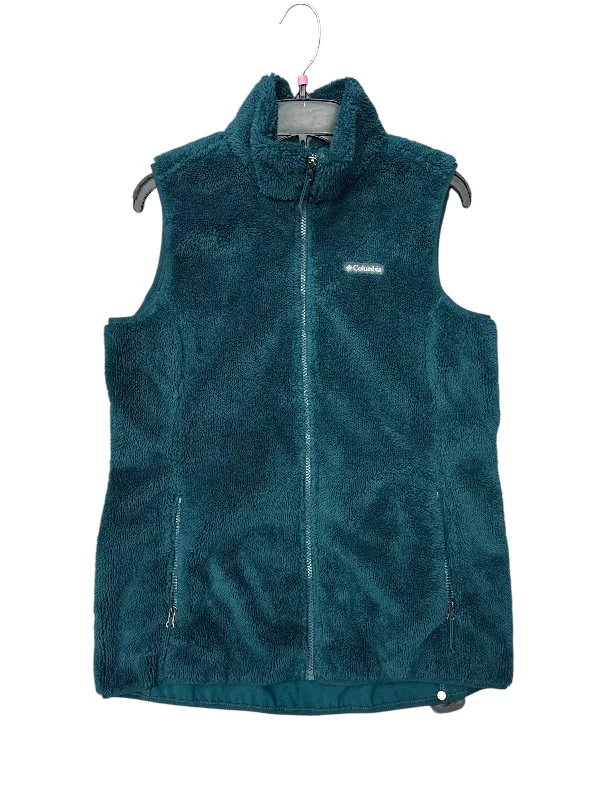 men's affordable vests-Vest Faux Fur & Sherpa By Columbia In Aqua, Size: M