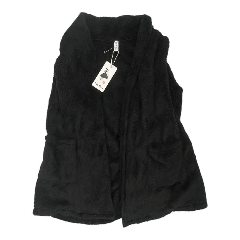 men's dress vests-Vest Faux Fur & Sherpa By Clothes Mentor In Black, Size:M