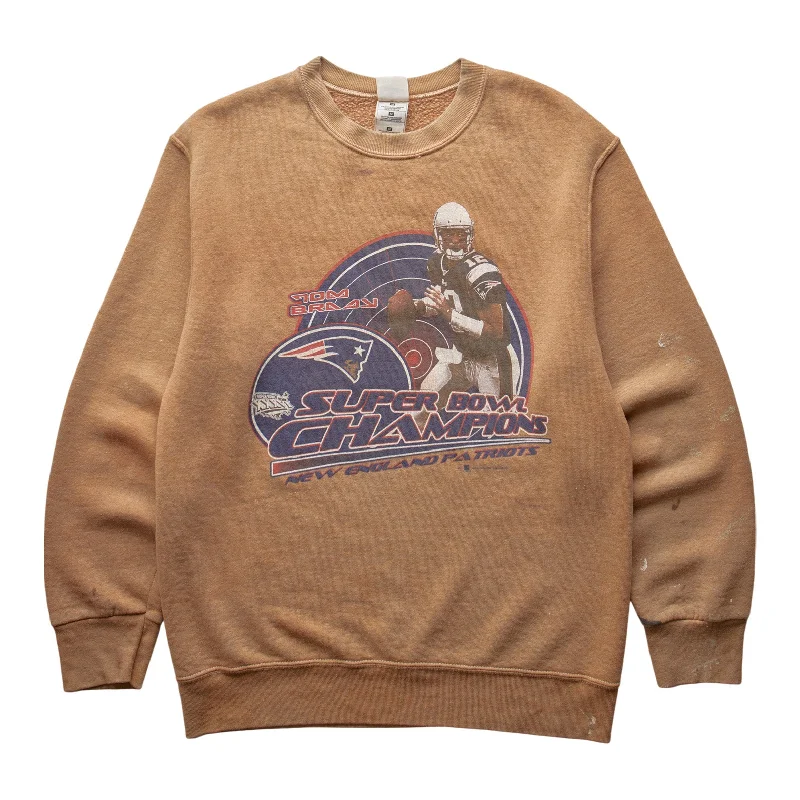 men's versatile sweatshirts-(M) 00s Tom Brady Patriots