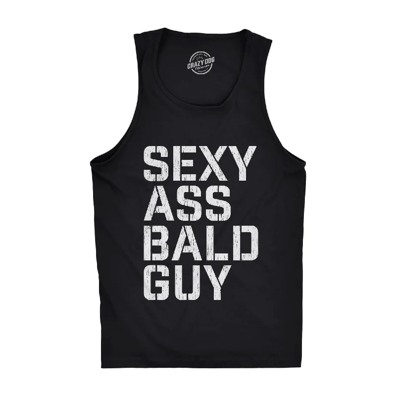 men's tank top durable-Sexy Ass Bald Guy Men's Tank Top