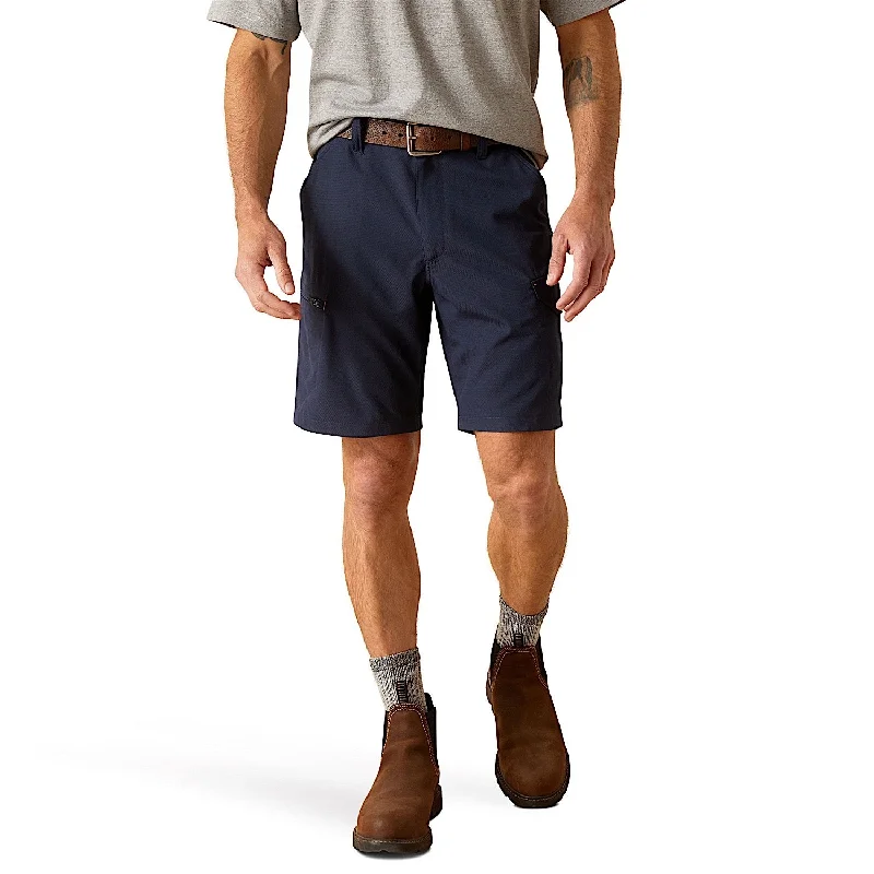 men's pajama shorts-Ariat Men's Rebar DuraStretch Workflow Ultralight Shorts - Navy