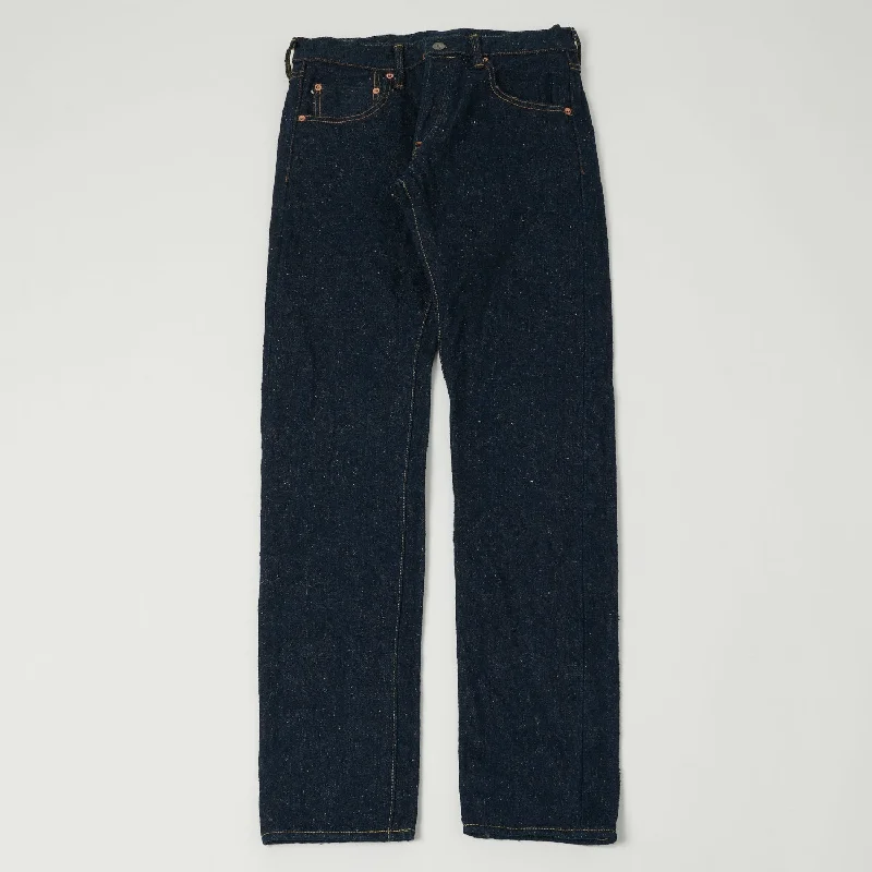 men's durable trousers-ONI 622-SESR 'Secret Super Rough Denim' 20oz Regular Tapered Jean - One Wash