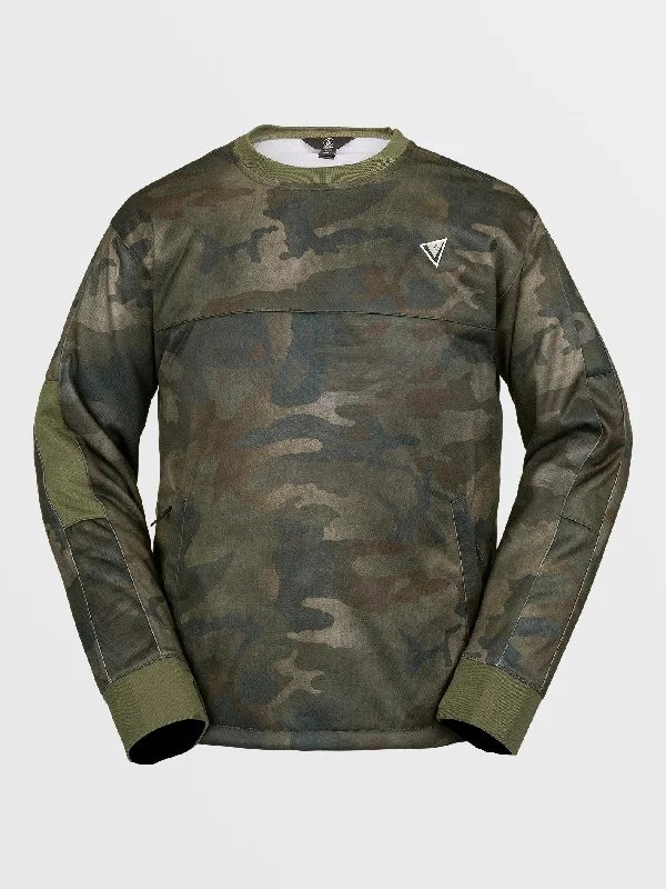 men's running sweatshirts-Mens Hydro Riding Crew Pullover - Cloudwash Camo