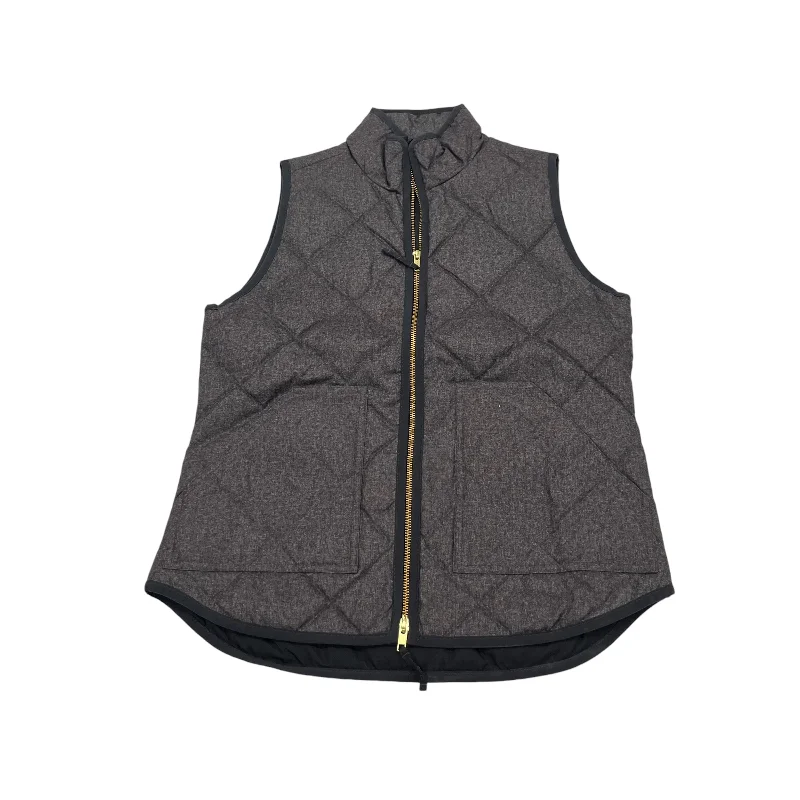 men's budget vests-GREY VEST PUFFER & QUILTED by J. CREW Size:XS