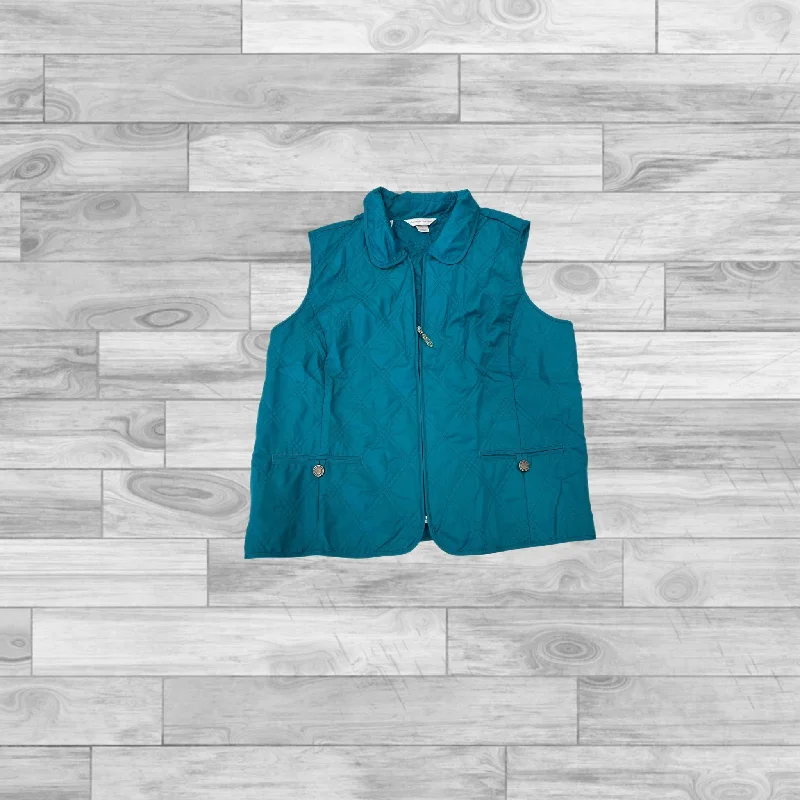 men's modern vests-Teal Vest Other Cj Banks, Size L