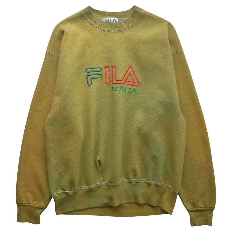 men's sun protection sweatshirts-(M) 90s Fila