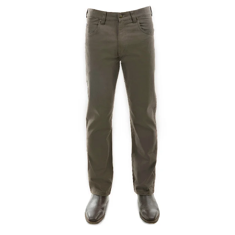 men's event trousers-Thomas Cook Men's Coloured Wool Denim Jeans 32" Leg Greystone