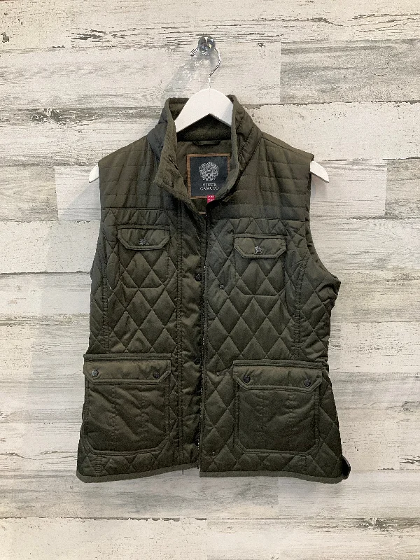 men's zip-up vests-Vest Puffer & Quilted By Vince Camuto In Green, Size: M