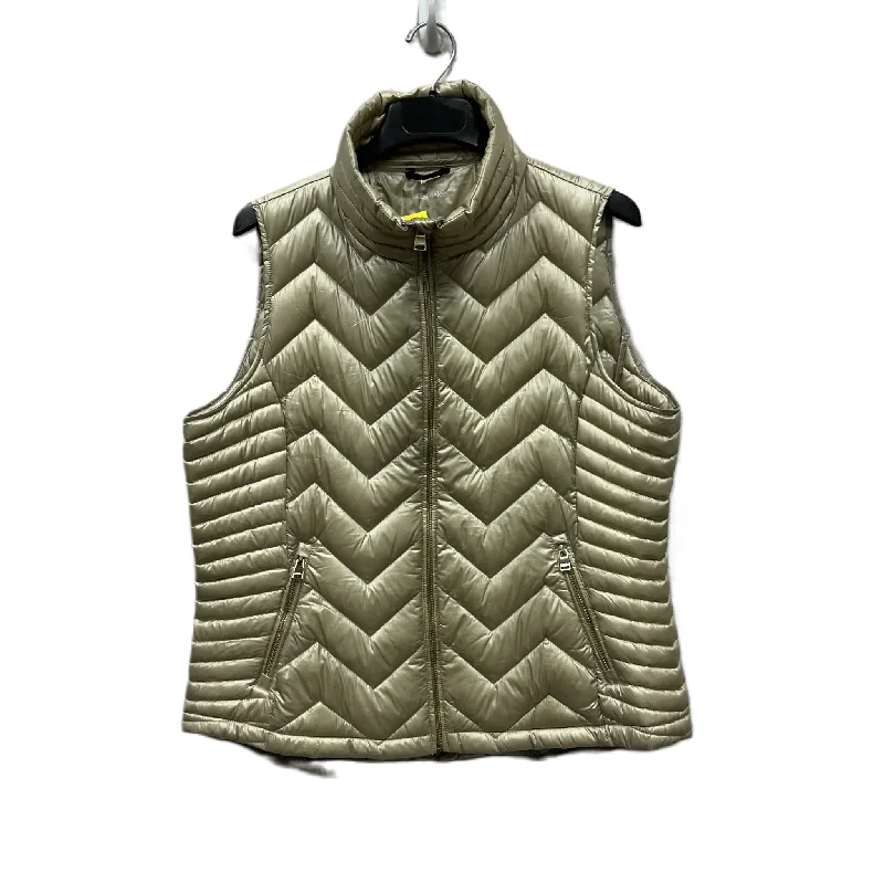 men's lightweight vests-Vest Puffer & Quilted By Calvin Klein In Cream, Size: 1x