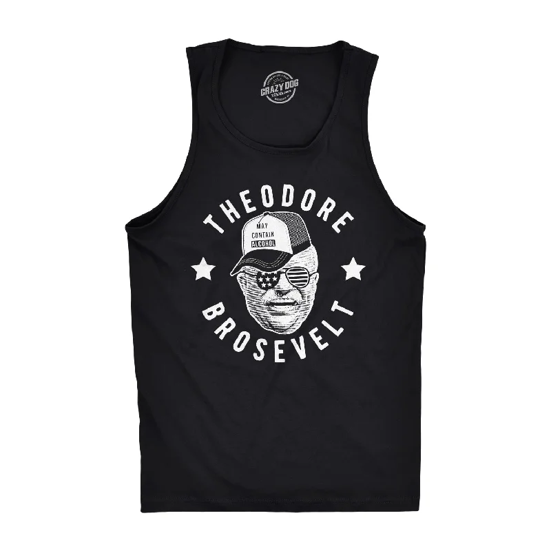 men's tank top loose fit-Theodore Brosevelt Men's Tank Top