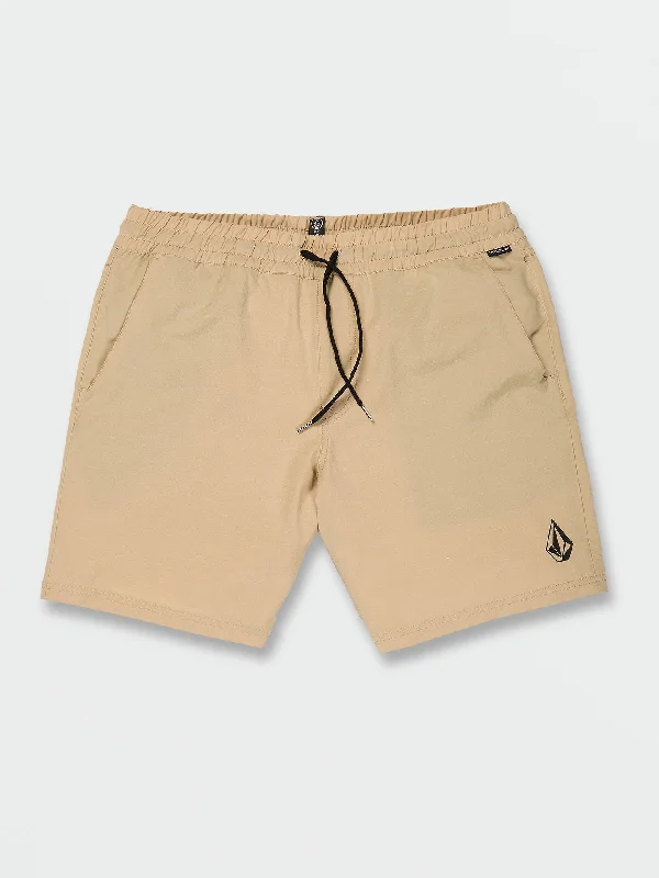 men's budget shorts-Understoned Hybrid Shorts - Almond