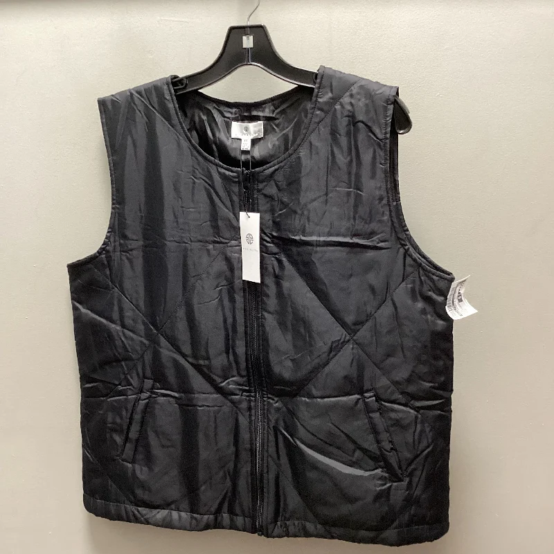 men's skiing vests-Vest Puffer & Quilted By Socialite In Black, Size: M