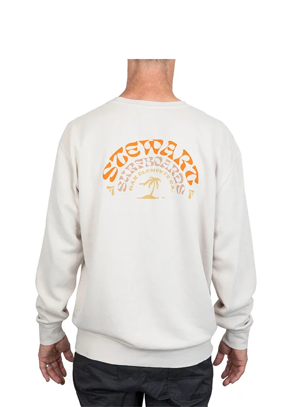 men's stylish fit sweatshirts-Stewart Groove Stone Crew Sweatshirt