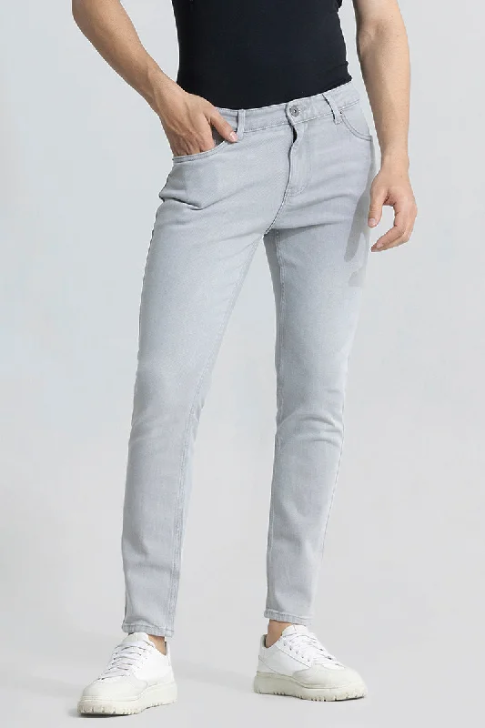 men's jogger pants-Claude Grey Skinny Fit Jeans