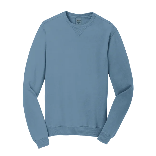 men's all-season sweatshirts-D1741  Pigment-Dyed Crew Neck Sweatshirt