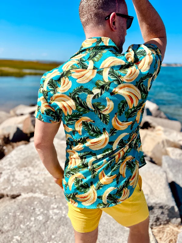 men's golf shirts-bananas dammit SS