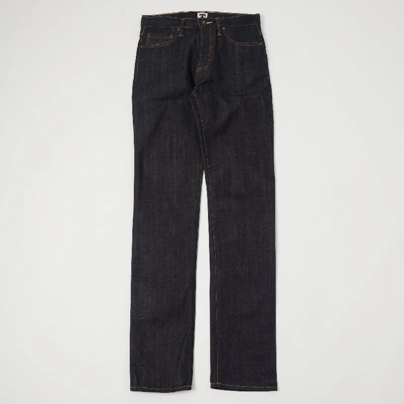 men's comfortable trousers-Tellason Elgin 14.75oz Slim Tapered Jean - Cone Mills