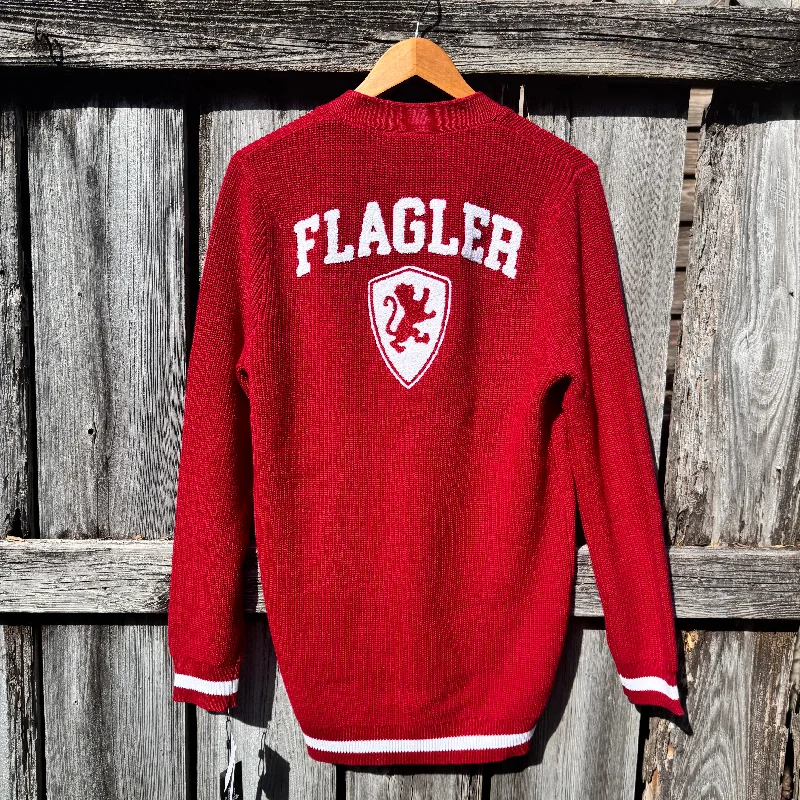 men's lightweight sweatshirts-Flagler Vermillion Cardigan