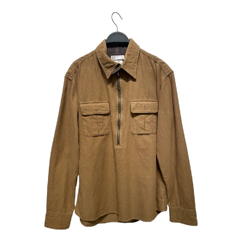 men's adventure jackets-visvim/Blouson/M/Wool/BEG/1/4 zip