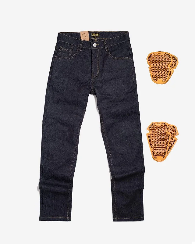 men's versatile pants-BSMC Protective - Road Jean - Raw Indigo