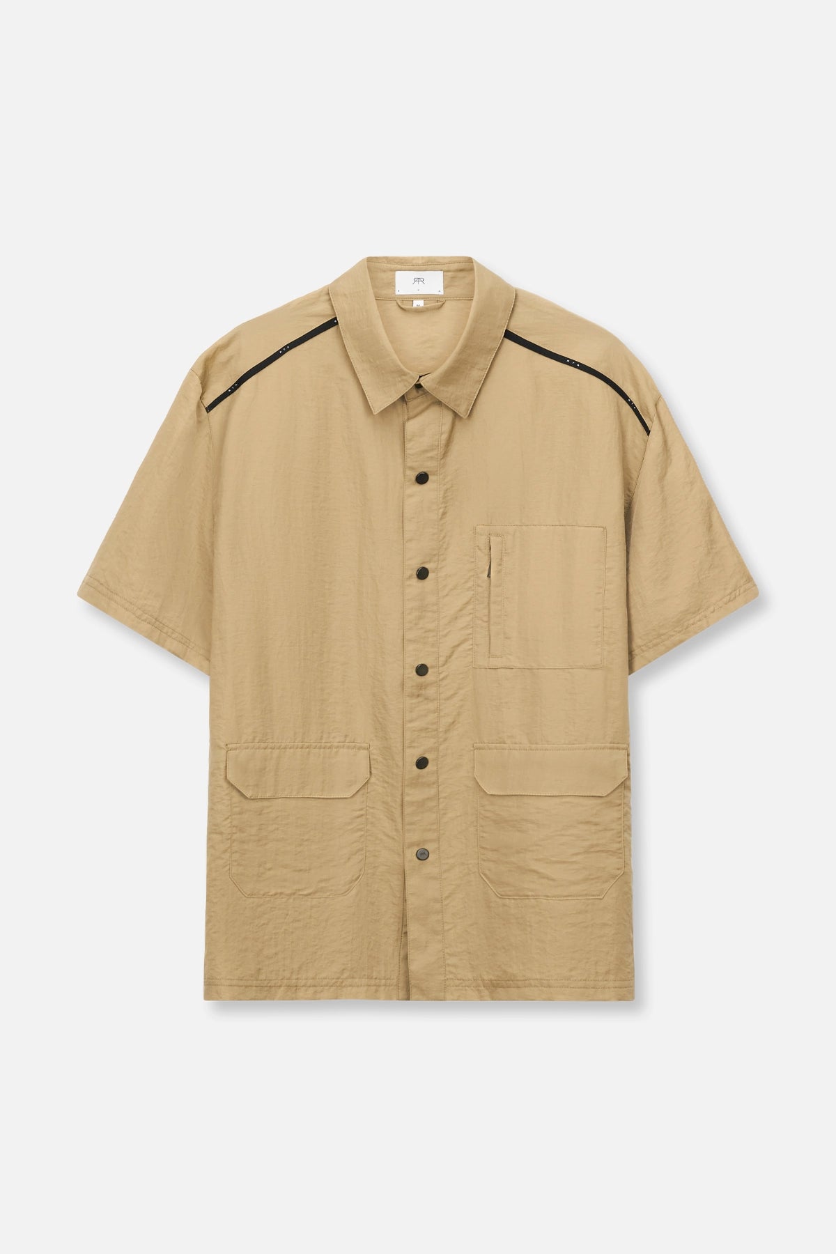 men's popular shirts-SHORT SLEEVE UTILITY SHIRT | TAN