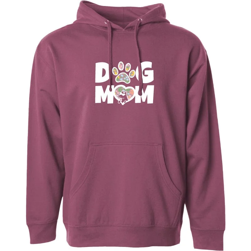 men's outdoor sweatshirts-Dog Mom - Sweatshirt Pullover Hoodie