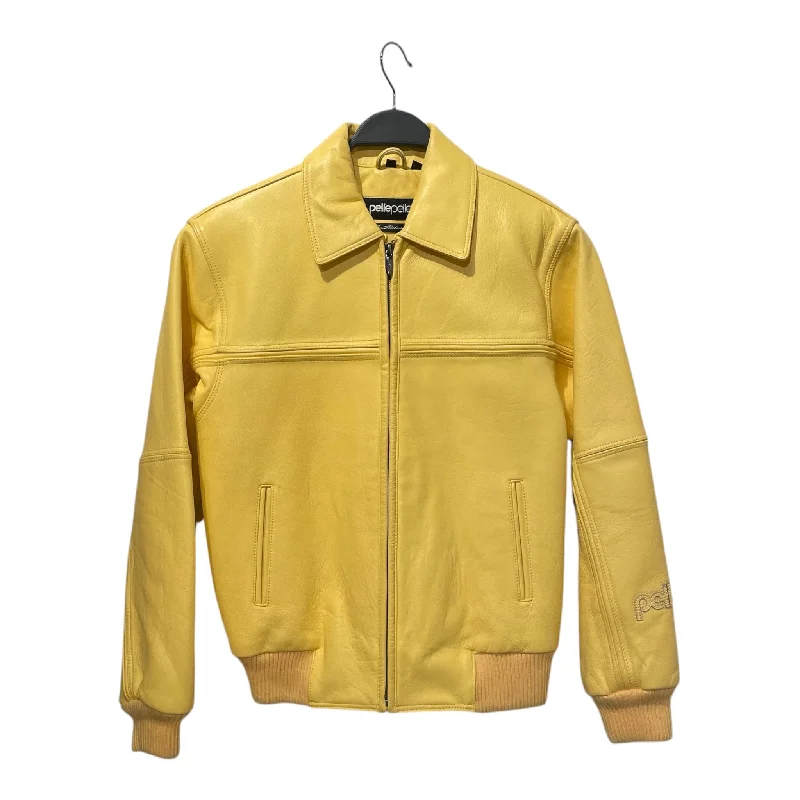 men's regular fit jackets-Pelle Pelle/Blouson/14/Leather/YEL/Bomber