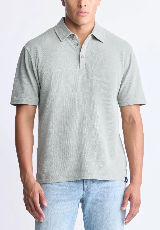 men's all-season t-shirts-Kabold Men's Classic Polo, Iceberg green - BM24515