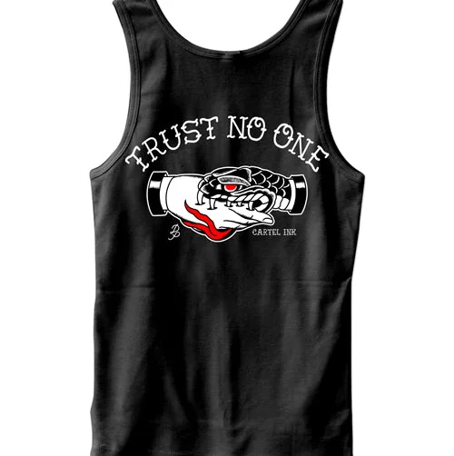 men's tank top for men summer-Trust No One Men's Tank Top