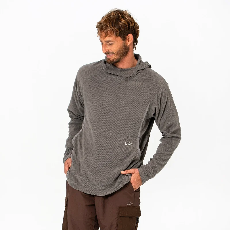 men's performance sweatshirts-Mens Air-Grid Fleece Grey Marle