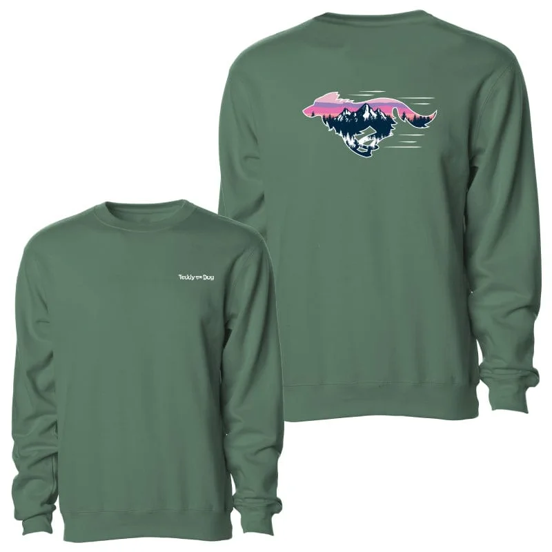 men's cycling sweatshirts-Run Like The Wind - Crewneck Sweatshirt