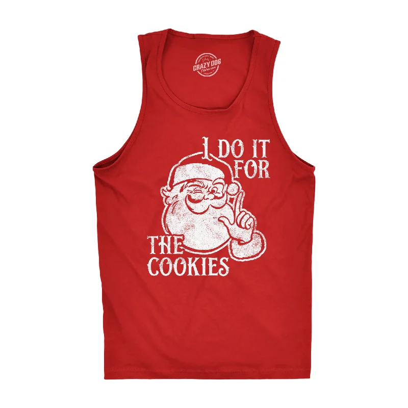 men's tank top for tennis-I Do It For The Cookies Men's Tank Top