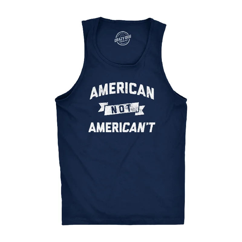 men's tank top basic-American Not Americant Men's Tank Top