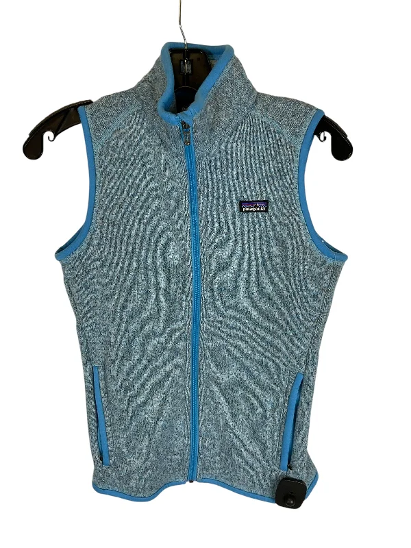 men's water-resistant vests-Vest Designer By Patagonia In Blue, Size: Xs