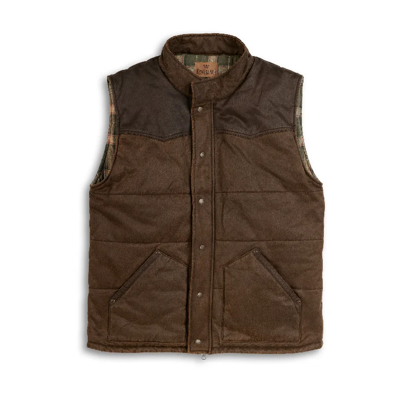 men's formal vests-Double Color Canvas Conceal Carry Vest